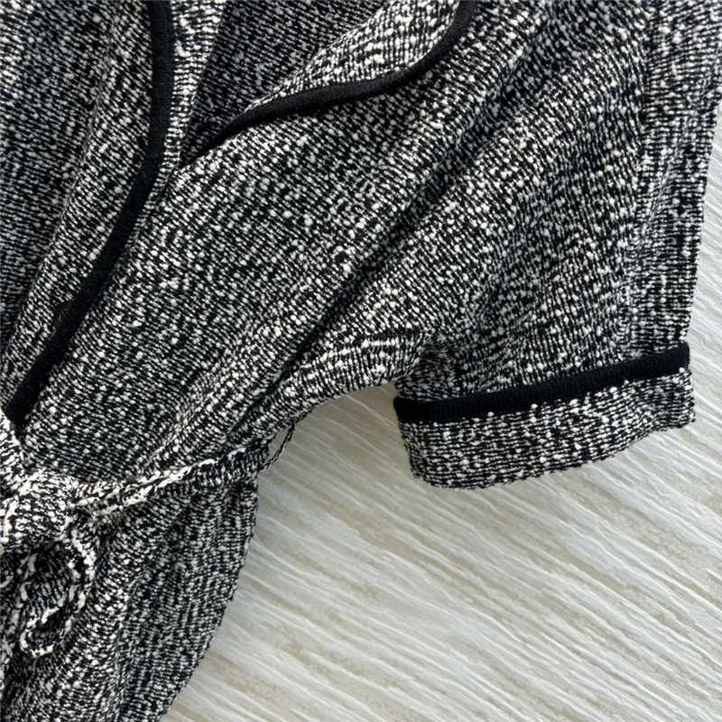 D10r lapel knitted waist coat replica designer clothes