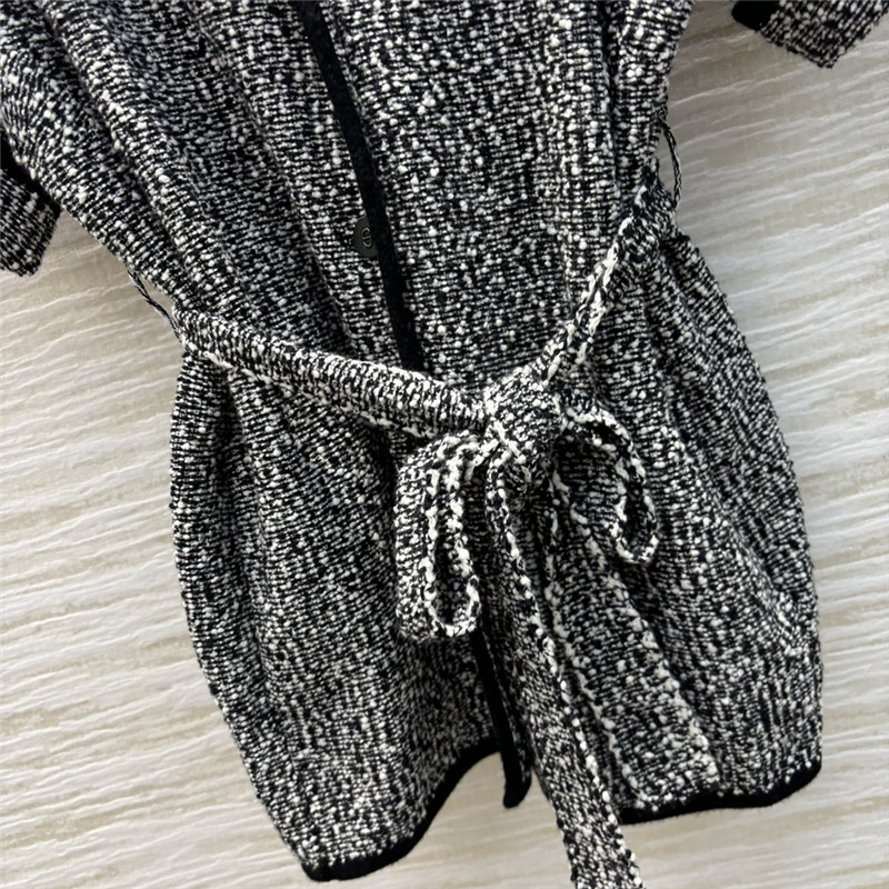 D10r lapel knitted waist coat replica designer clothes