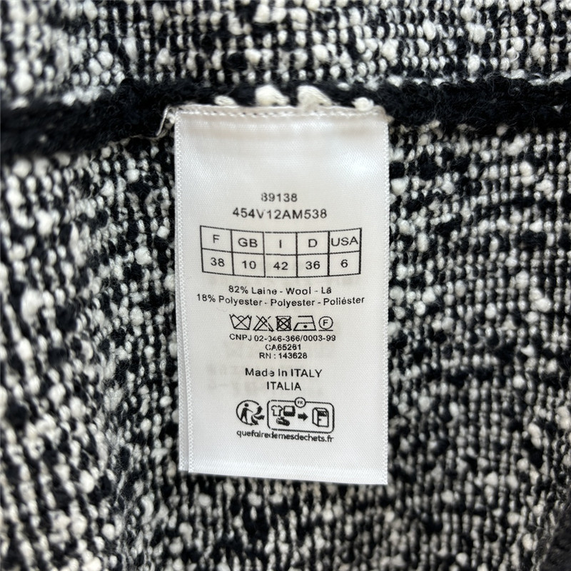 D10r lapel knitted waist coat replica designer clothes