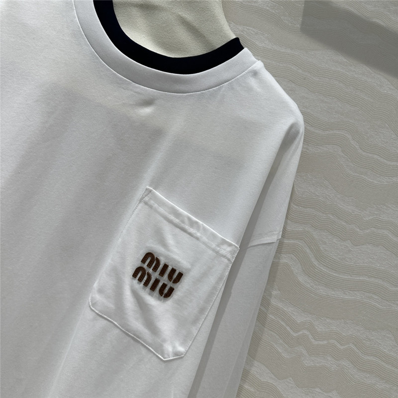 M1um1u basic long-sleeved t-shirt replicas clothes
