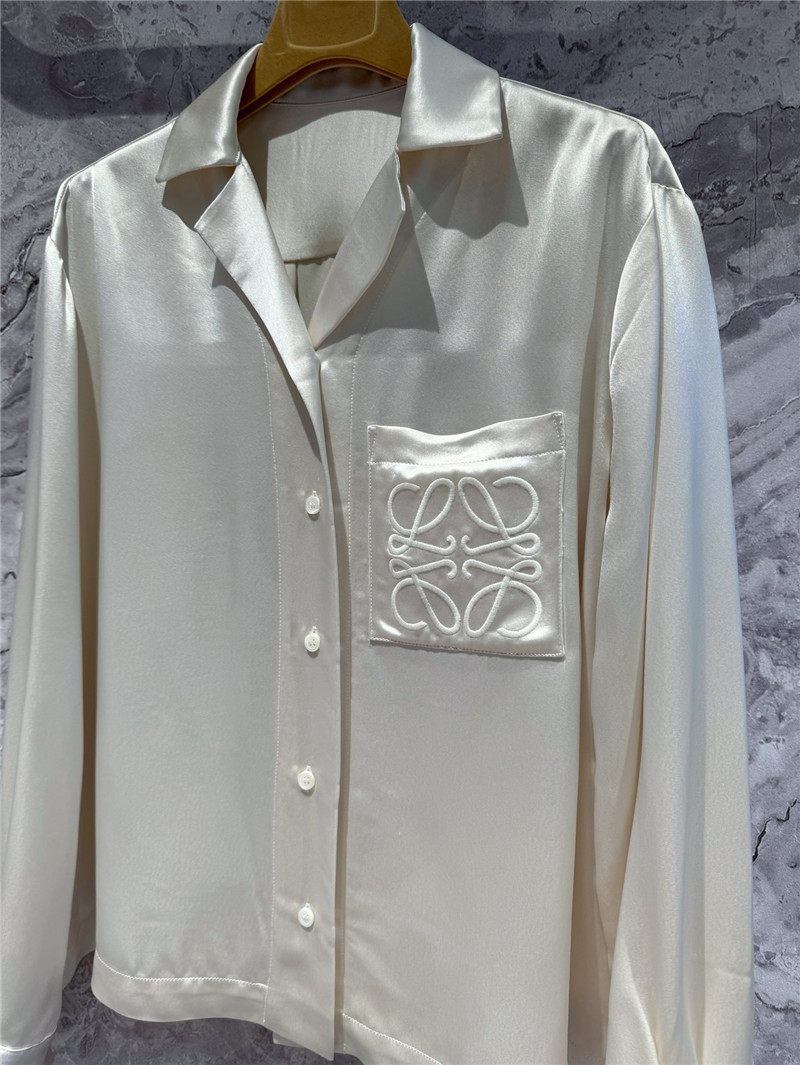L0ew* acetate silk shirt cheap replica designer clothes
