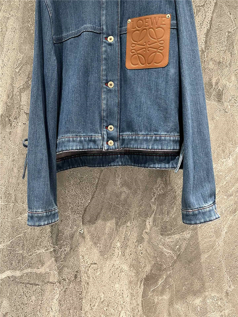 L0ew* leather denim jacket replica d&g clothing