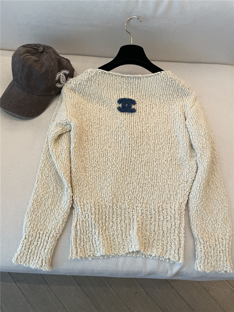 Ch**el tie rope knitted pullover in ivory