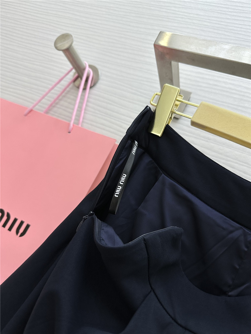 M1um1u long sleeve polo collar dress replicas clothes