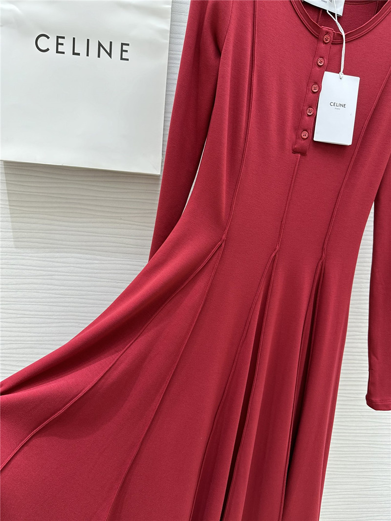 Ce1i*e long sleeve flared dress replica d&g clothing