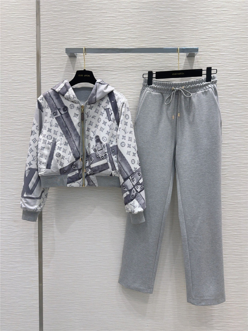 l0vis Vvtt0n lv sweater jacket + sports trousers set replica clothes