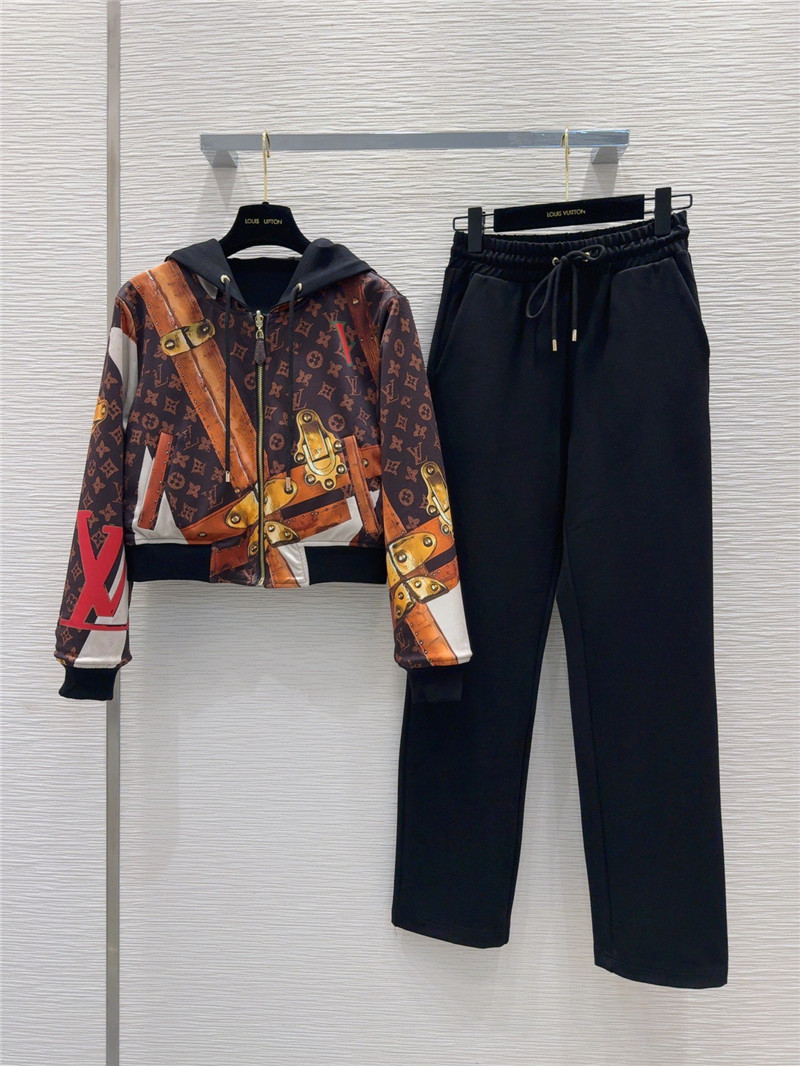 l0vis Vvtt0n lv sweater jacket + sports trousers set replica clothes
