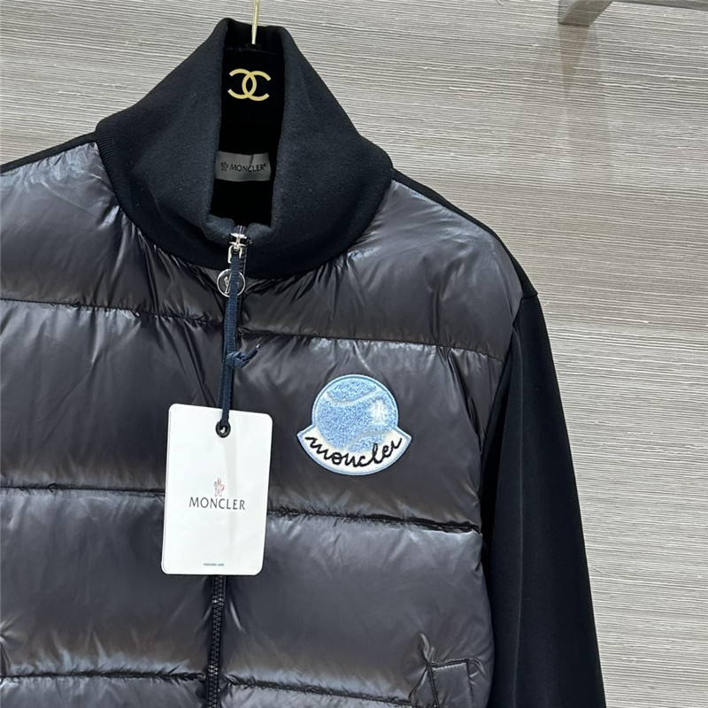 Moncler sweatshirt knitted patchwork down jacket replicas clothes