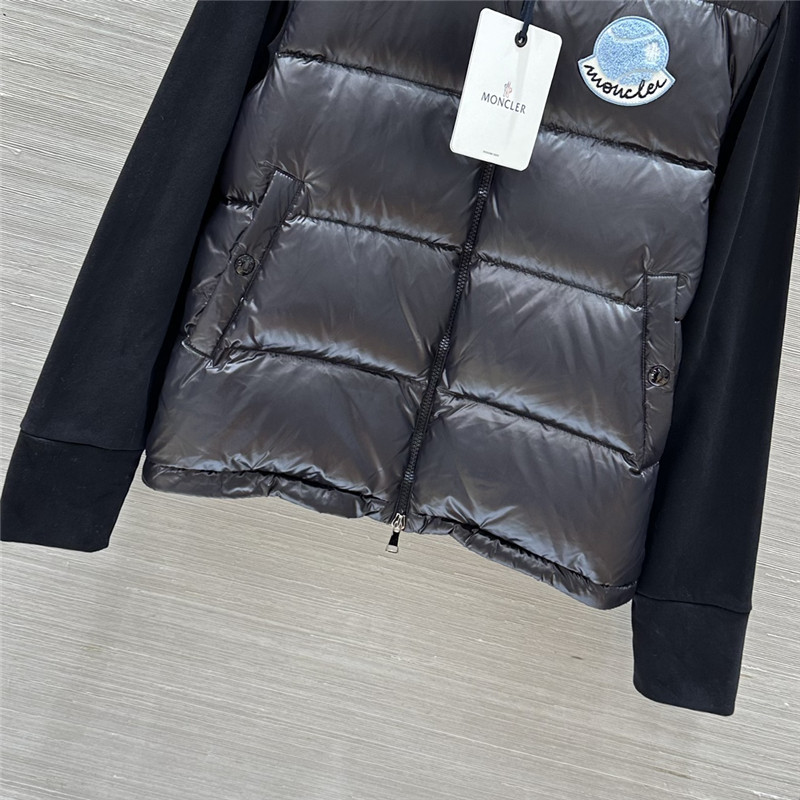 Moncler sweatshirt knitted patchwork down jacket replicas clothes