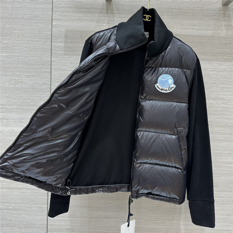 Moncler sweatshirt knitted patchwork down jacket replicas clothes