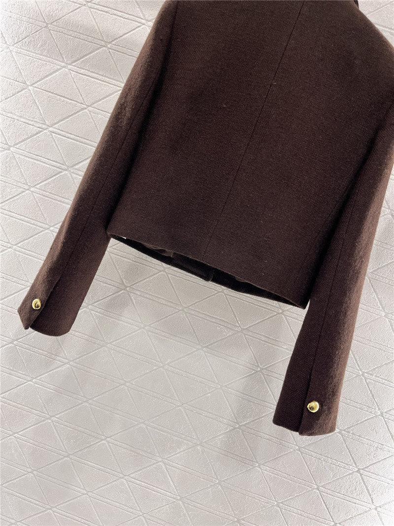 Ce1i*e lapel tweed jacket replica clothes