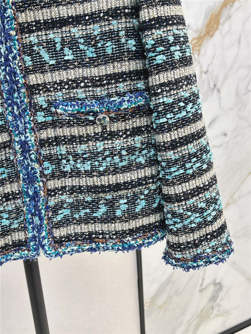 Ch**el woven concealed placket coat replica clothing sites