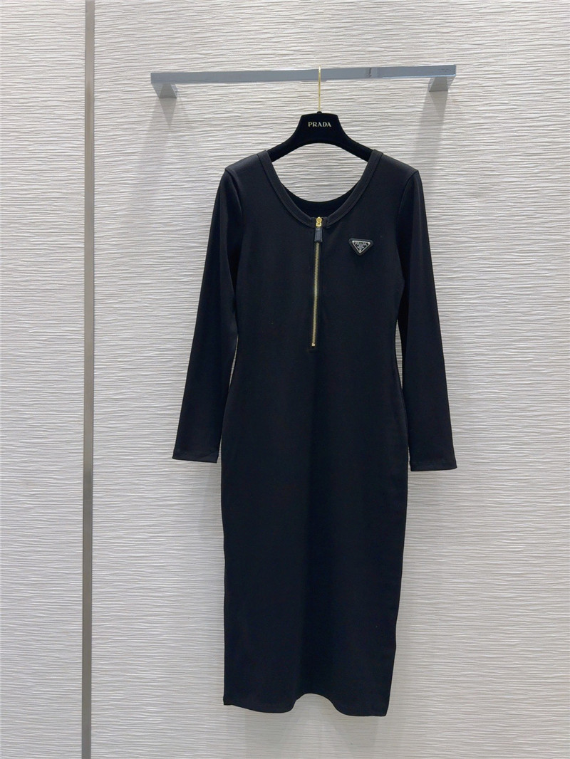 Pra*a zipper long skirt replicas clothes