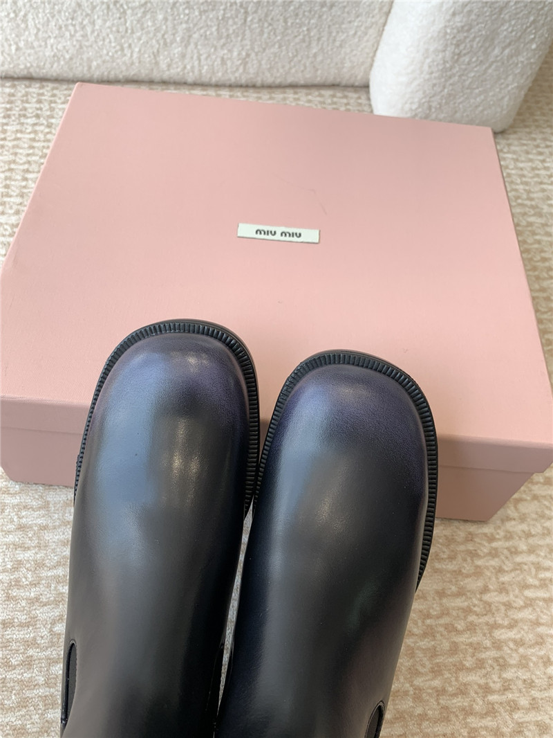 Miu Miu Flat Chelsea Boots