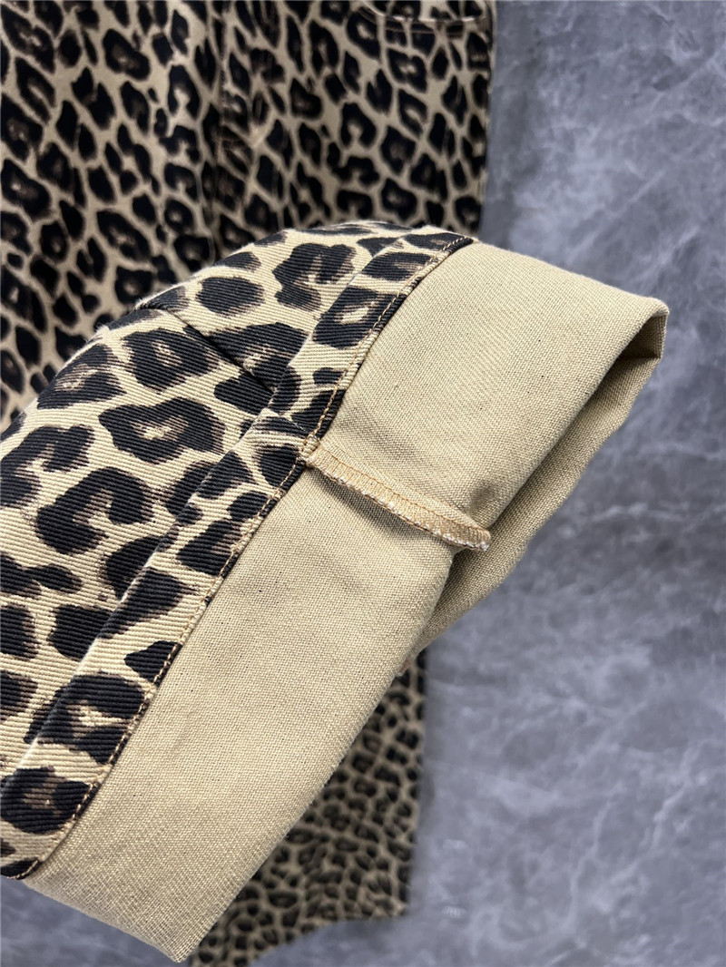 Y51 leopard print straight pants