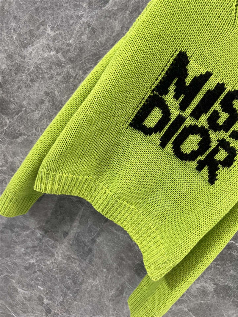 miss D10r oversized knit sweater in cobalt green