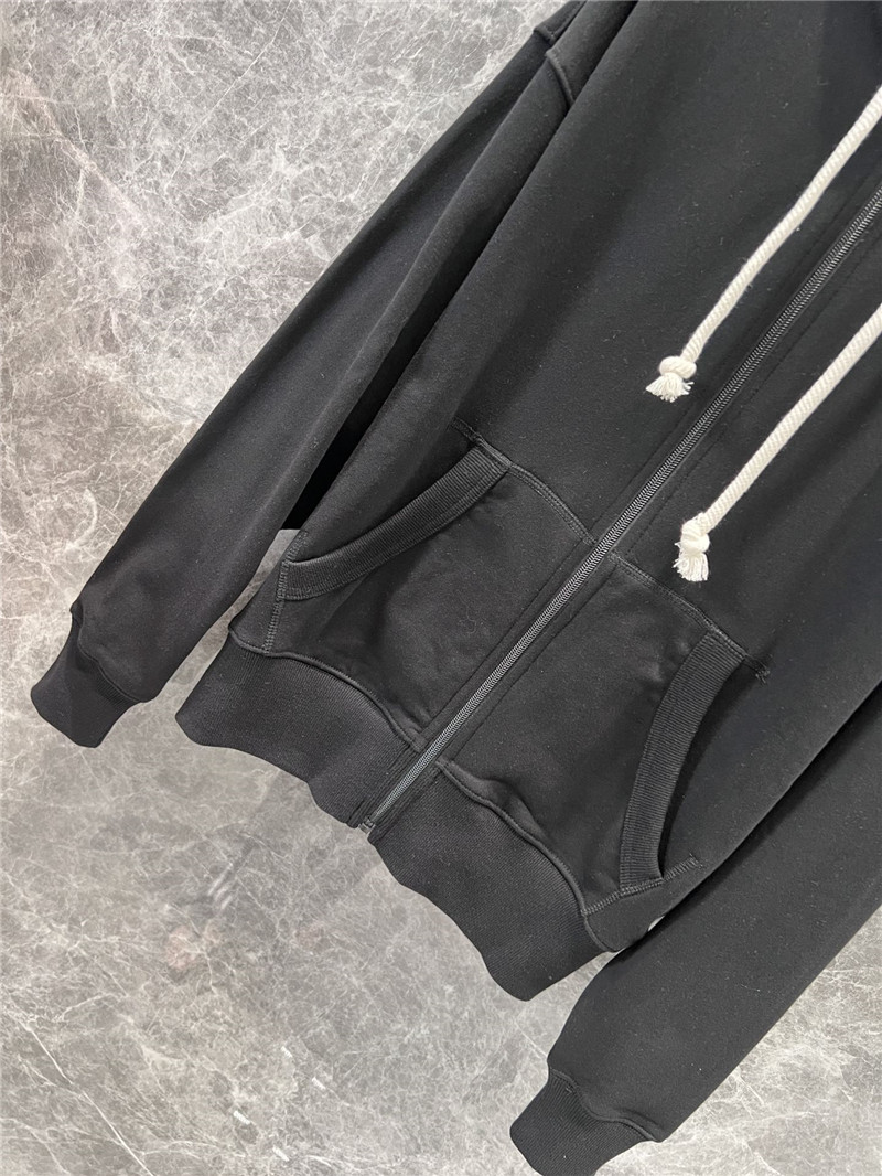 Acne Studios Hooded Zip Sweater Black