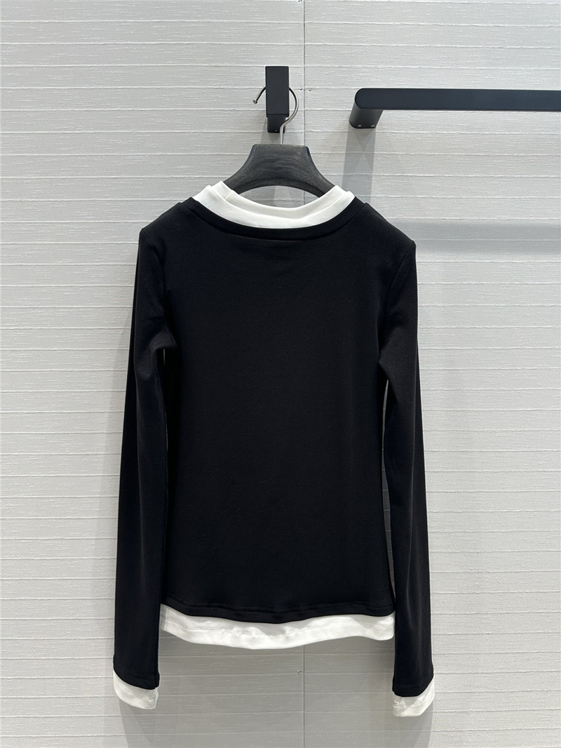 M1um1u basic long-sleeved t-shirt