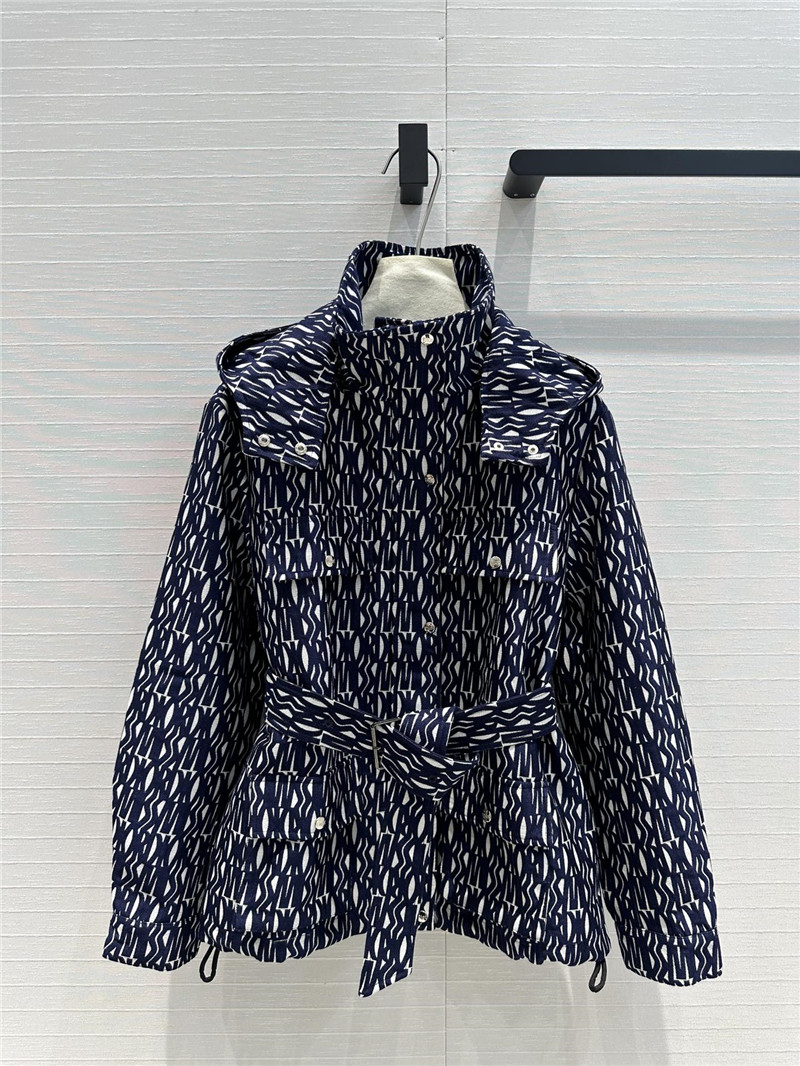 D10r jacquard parka jacket