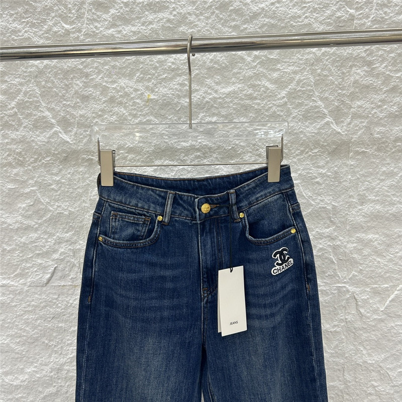 Ch**el wide-leg jeans