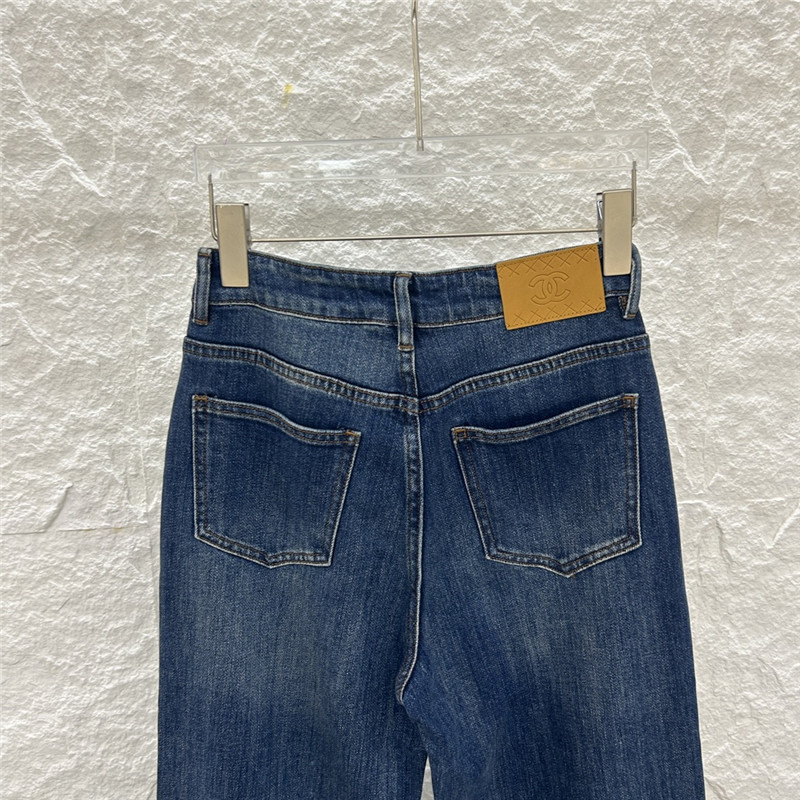 Ch**el wide-leg jeans