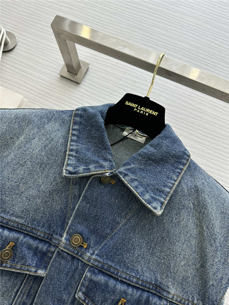 Y51 long denim vest