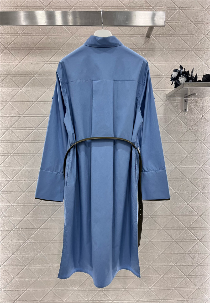 L0ew* belted shirt dress
