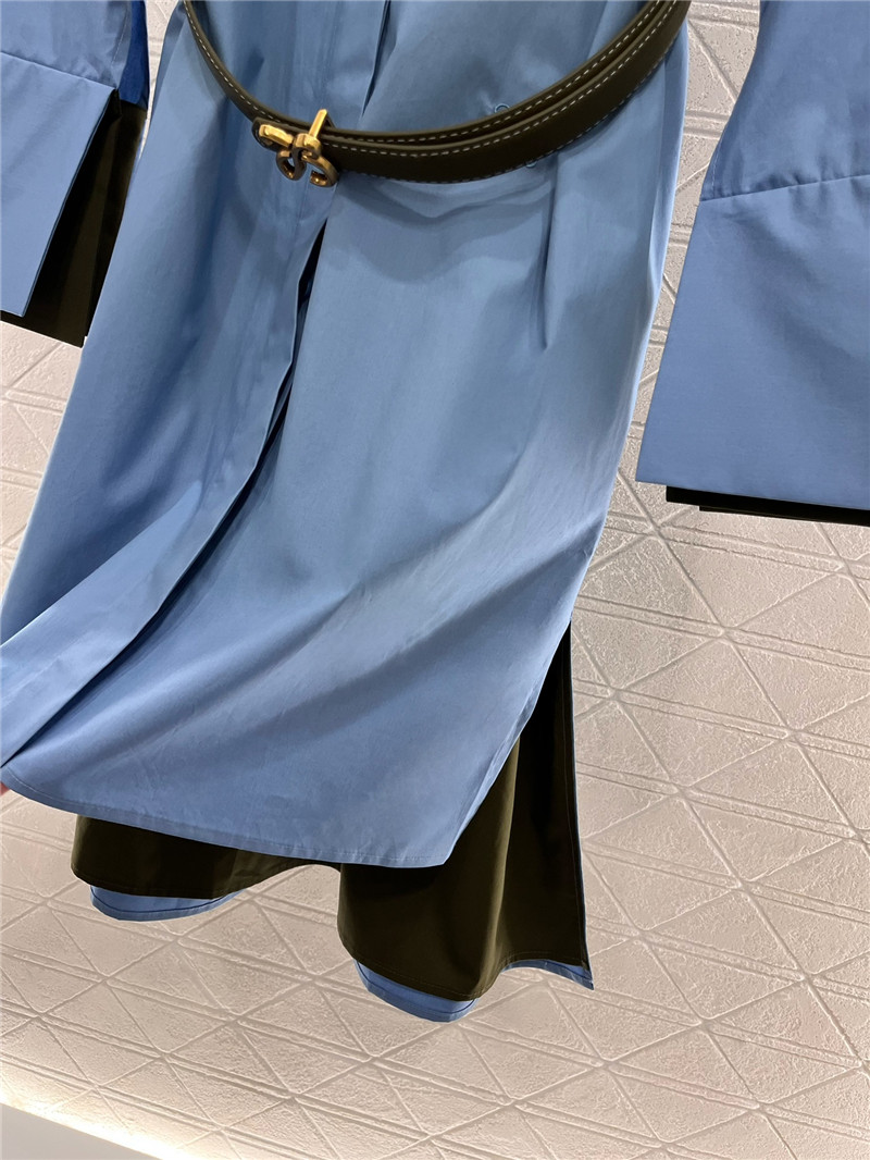 L0ew* belted shirt dress