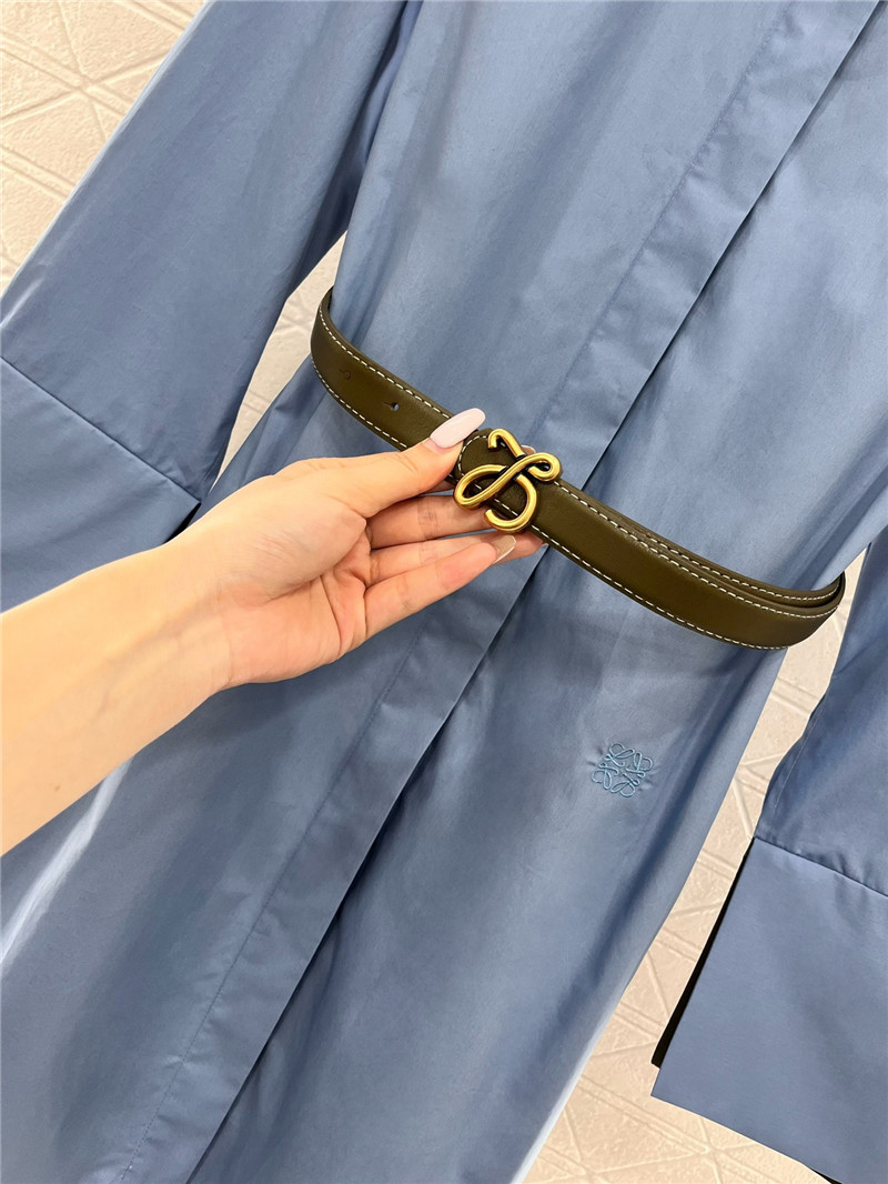 L0ew* belted shirt dress