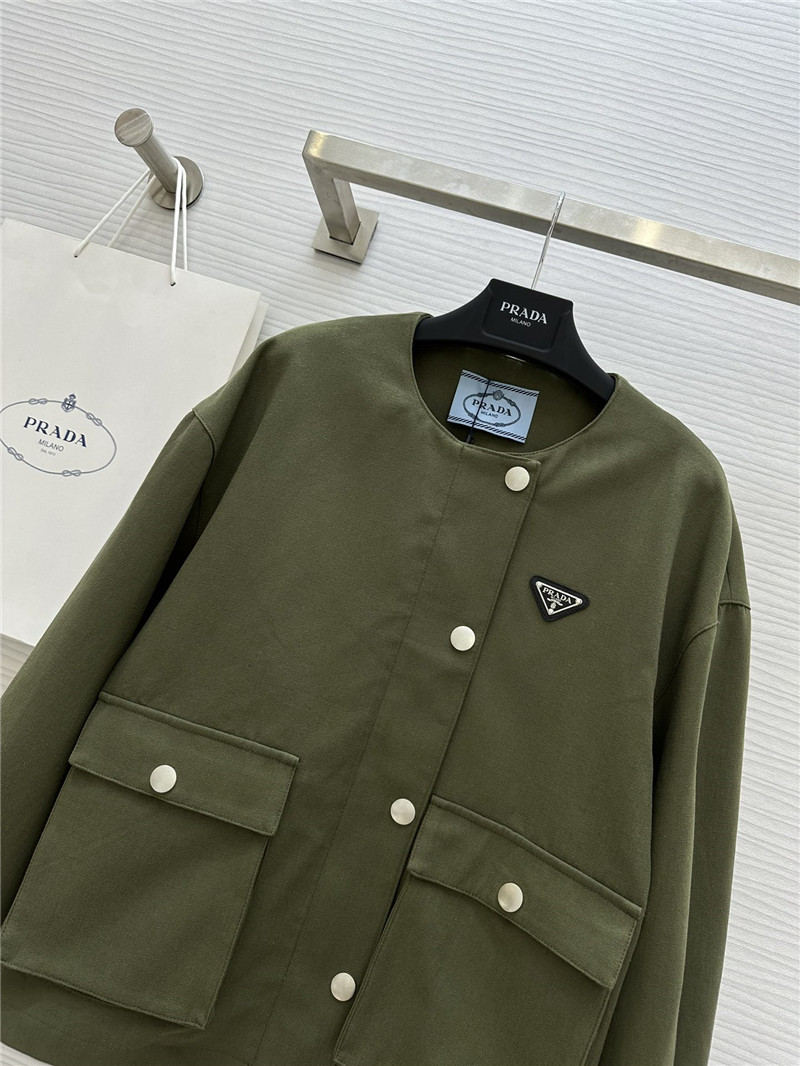Pra*a crew neck jacket