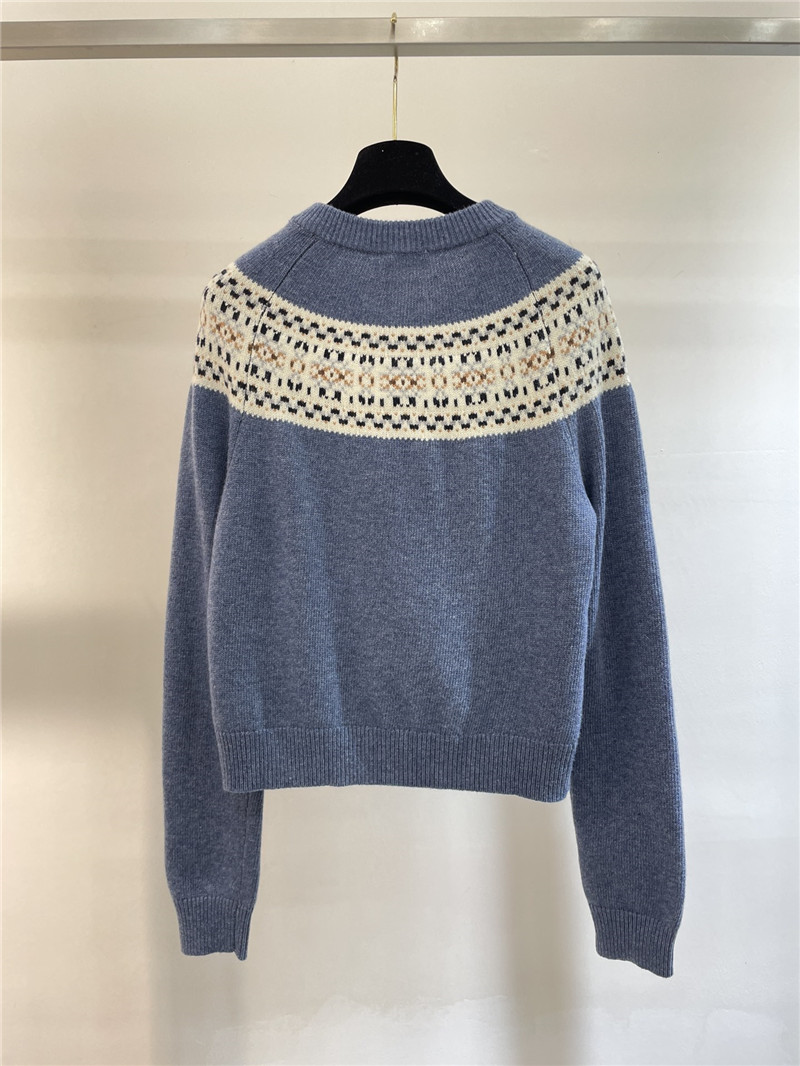 Ce1i*e triomphe fair isle cardigan blue