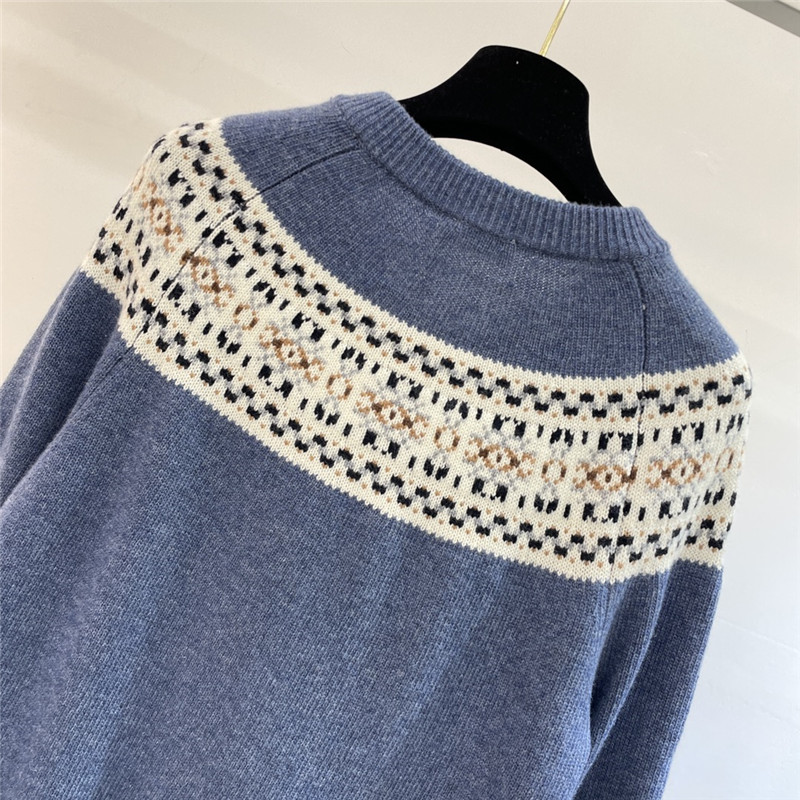 Ce1i*e triomphe fair isle cardigan blue