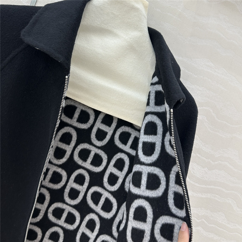 H**me5 cashmere jacquard coat