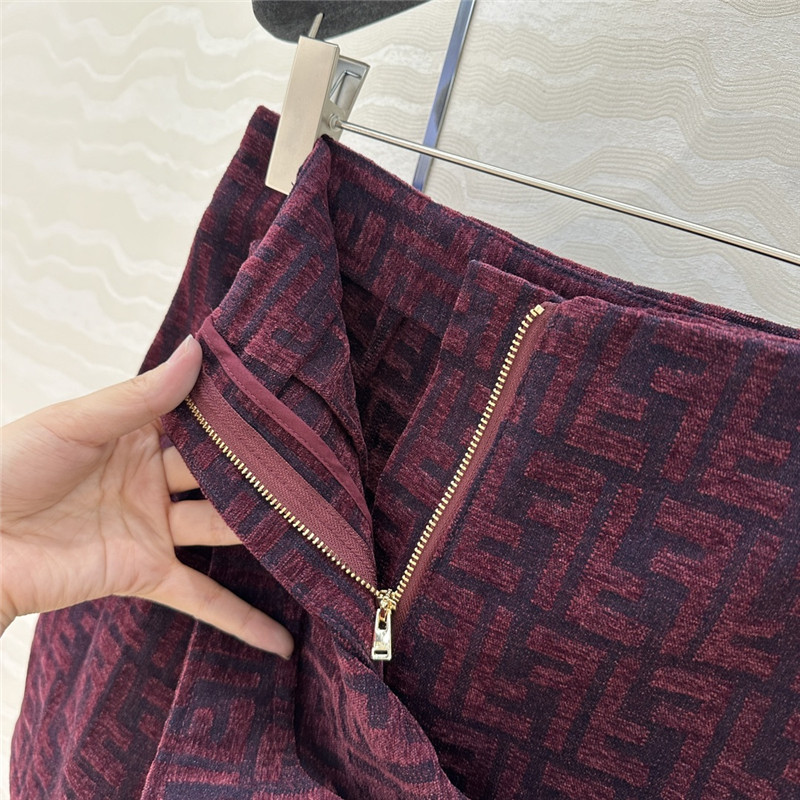 F**di monogram skirt