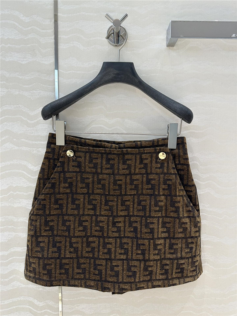 F**di monogram skirt