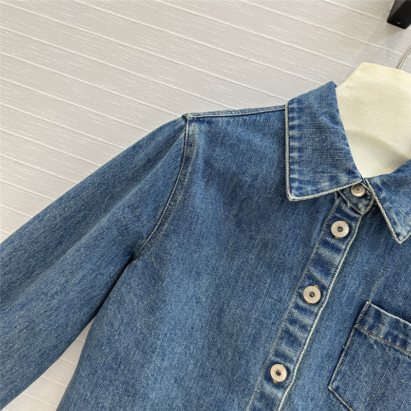 L0ew* denim shirt jacket