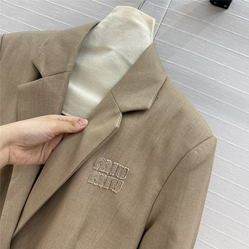 M1um1u fake two piece suit jacket