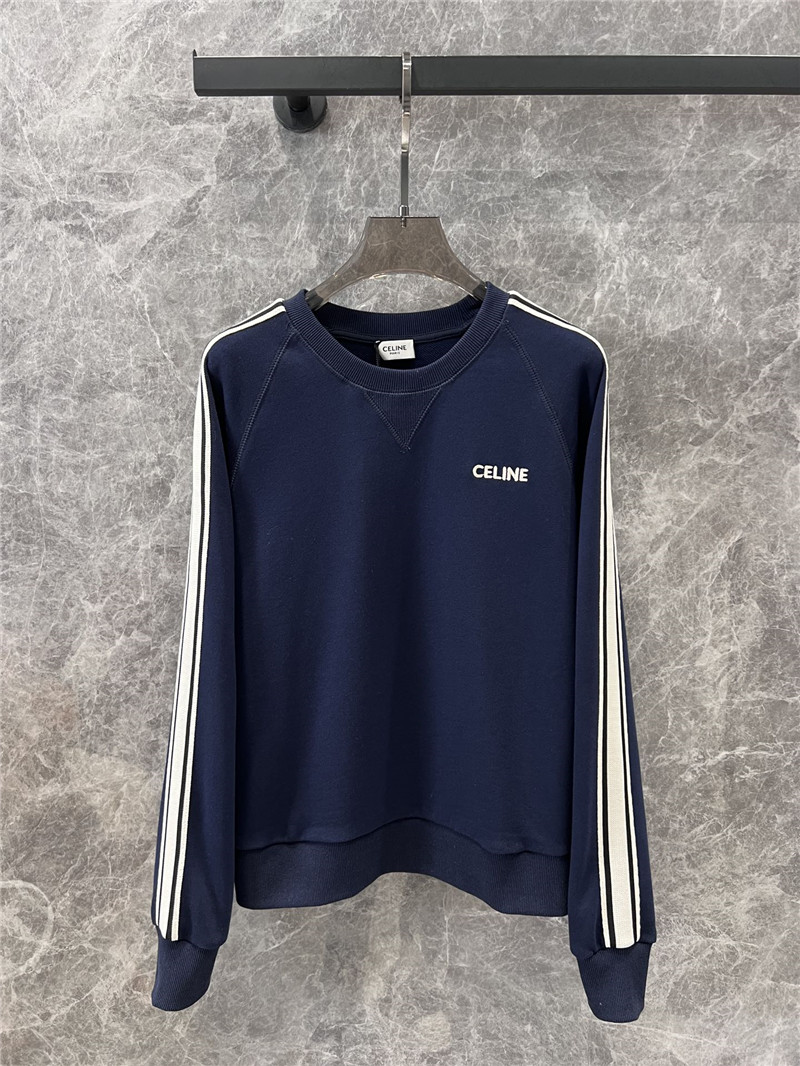 Ce1i*e contrast raglan knit sweater navy/white