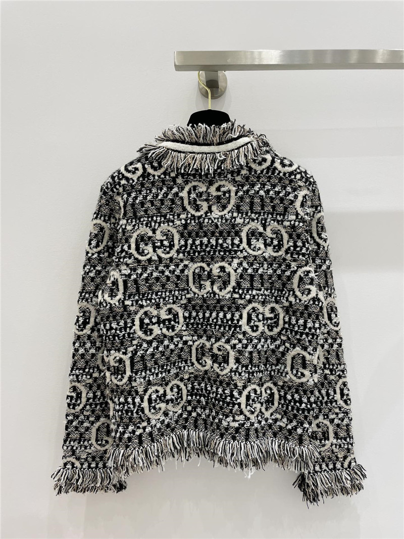 Gvc*1 wool mohair gg cardigan in black