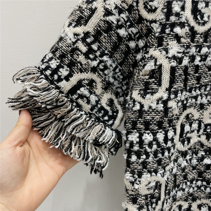 Gvc*1 mohair gg short-sleeve top in black