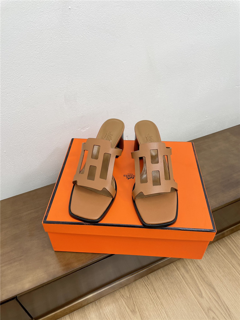 H**me5 izzy 60 sandals in brown calfskin