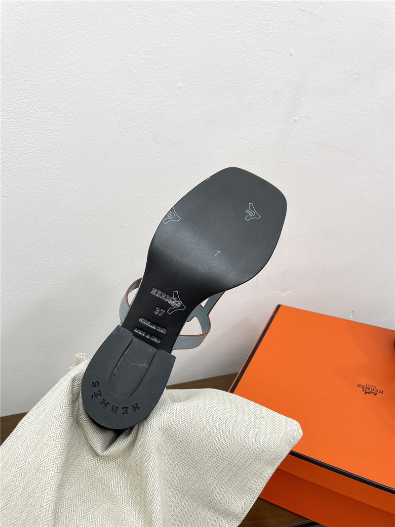 H**me5 izzy 60 sandals gris nuage calfskin