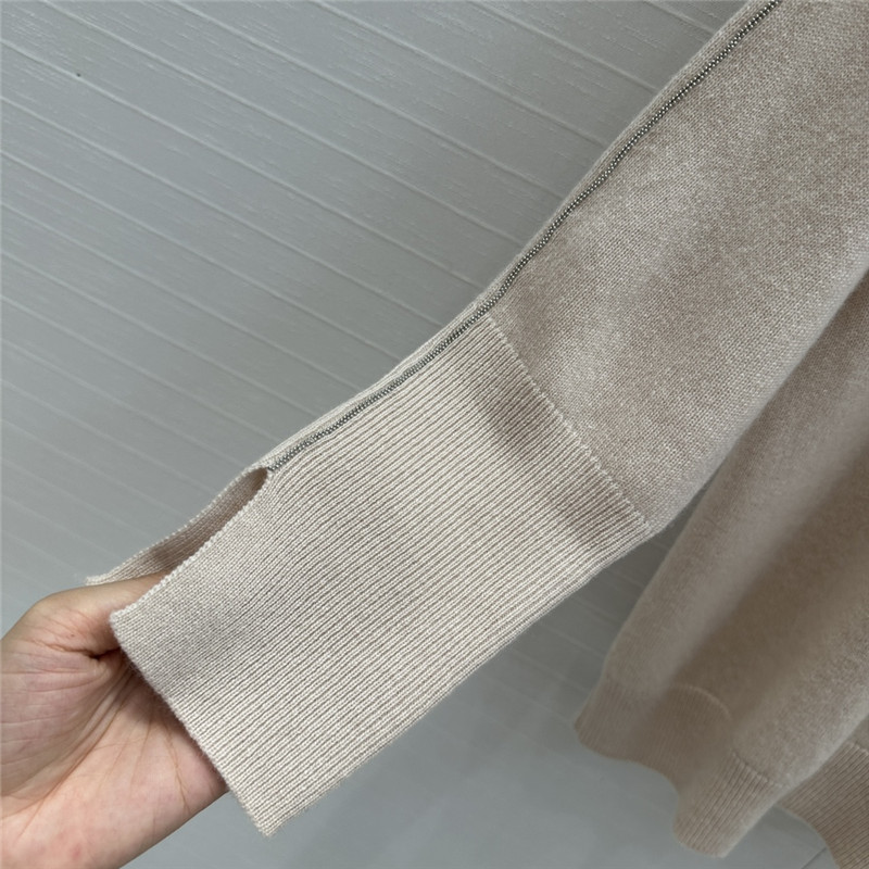 BC Crewneck Beige Cashmere Sweater
