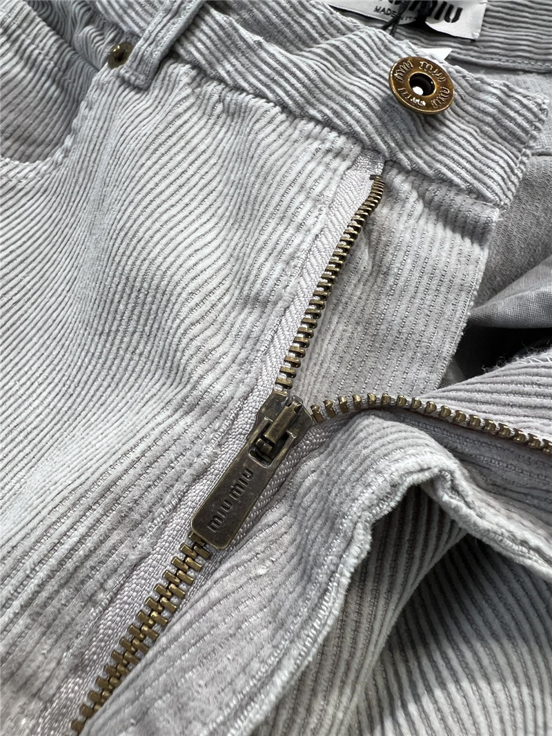 M1um1u corduroy casual trousers
