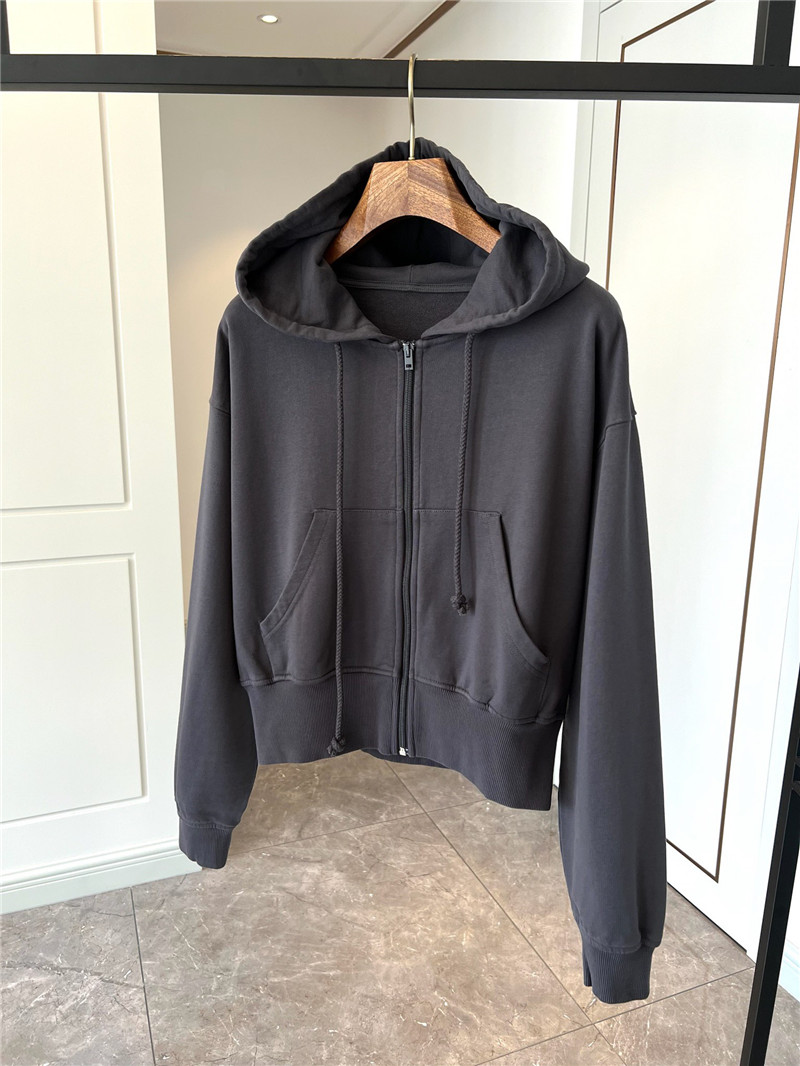 acne studios hooded zip-up sweatshirt