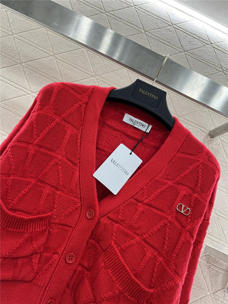 Va1e*ntin0 toile iconographe cardigan red