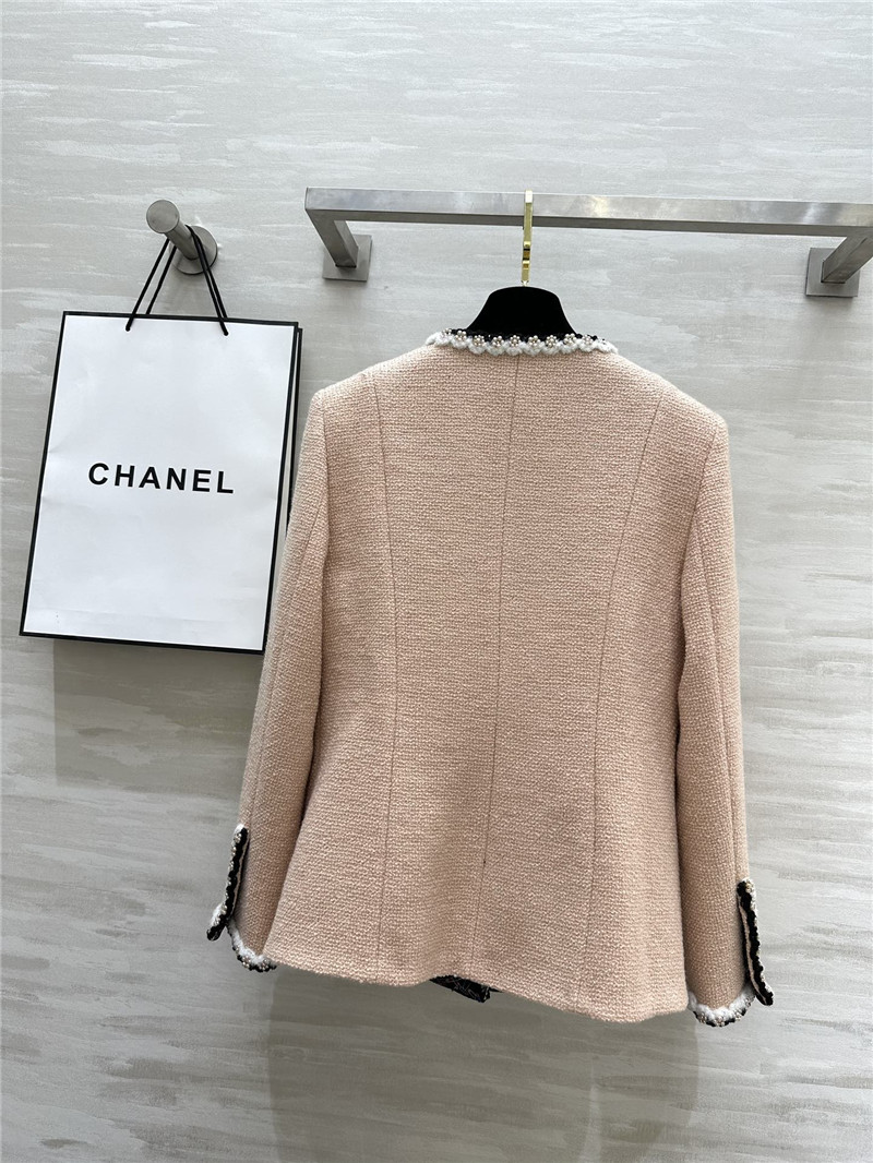 Ch**el floral soft tweed coat