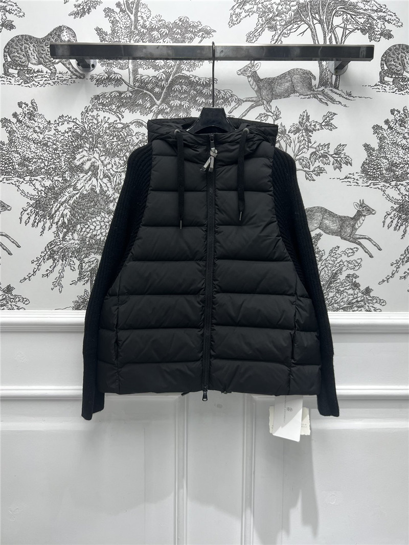 BC long-sleeved knitted down jacket
