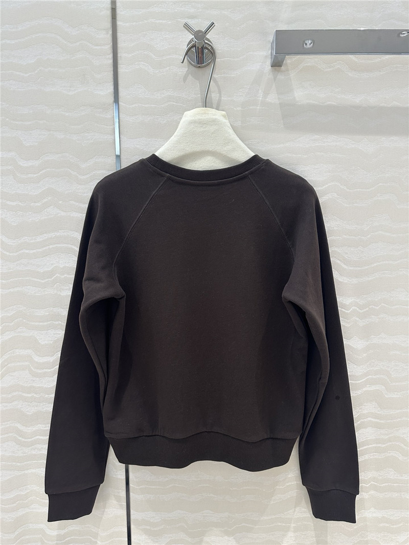 Ce1i*e triomphe fleece sweatshirt chocolate
