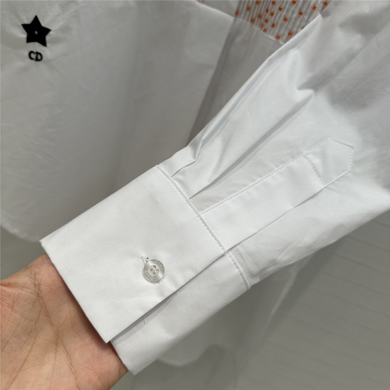 D10r beaded embroidered cotton shirt